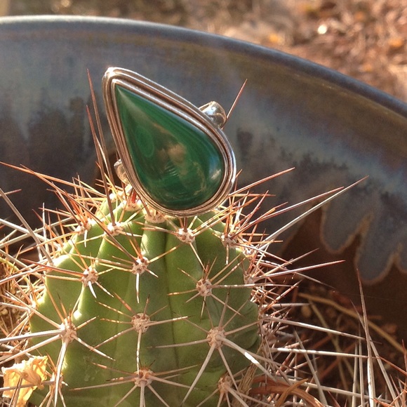 Sterling Silver Malachite Ring