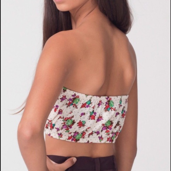 American apparel tube top neck tie