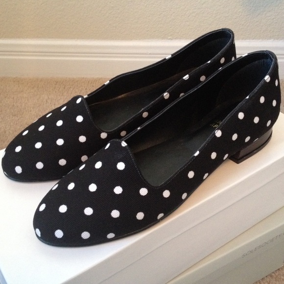 American Apparel Polka Dot Loafers