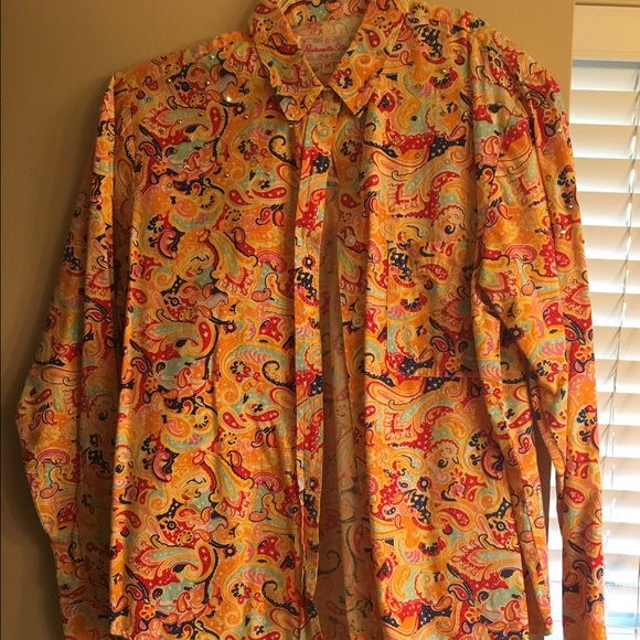 Panhandle slim long sleeve western rodeo shirt