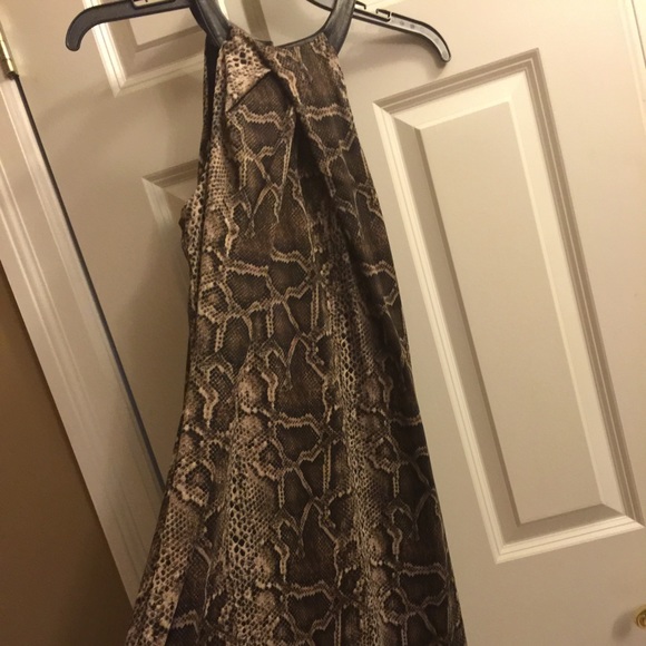 Snake print dress