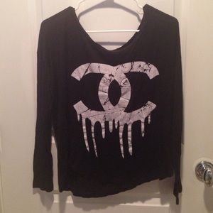 Long Sleeve Shirt Chanel Logo