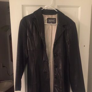 Leather Trench Coat