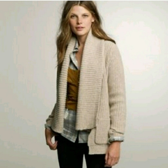J. Crew Lambswool Cardigan