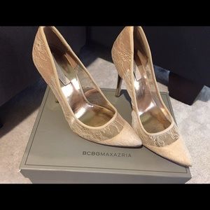 BCBG lace pumps