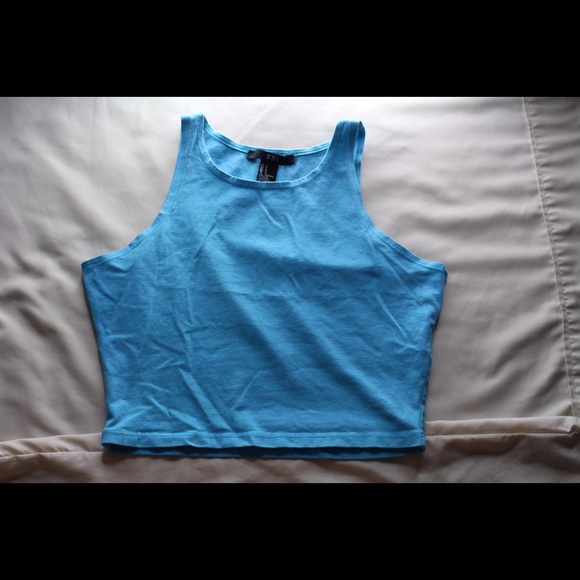 Baby Blue Forever21 Crop Top