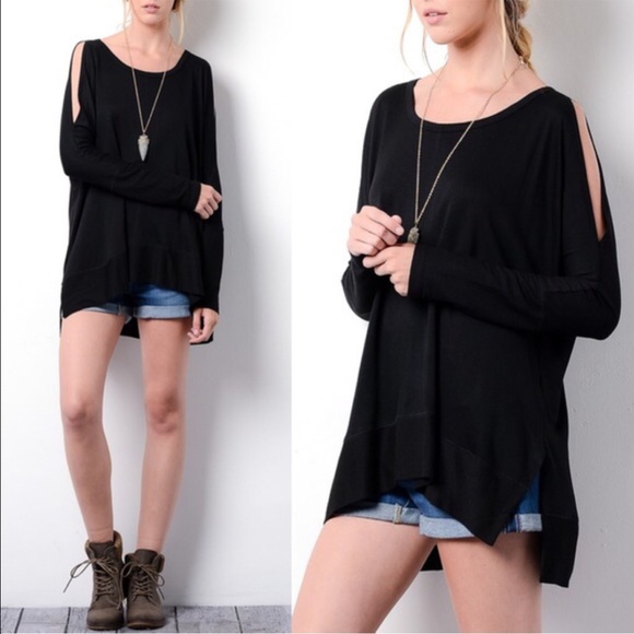 🆕SAMMIE cold shoulder long sleeve top - OLIVE - Picture 3 of 4