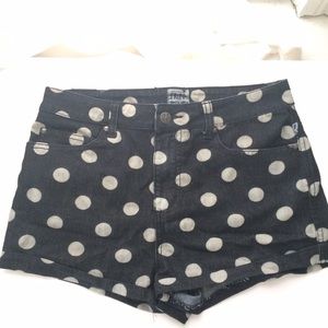 Urban Outfitters Tripp NYC Cuffed Polkadot Shorts