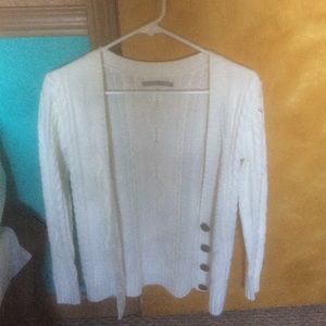 White cardigan