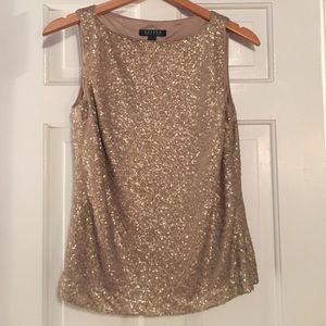 Gold Ralph Lauren Tank