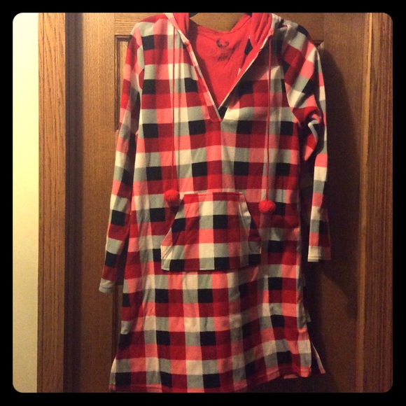 Fleece Hooded Nightgown