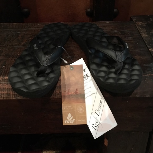 Reef Black Flip Flops