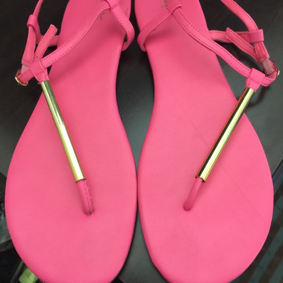 hot pink sandals