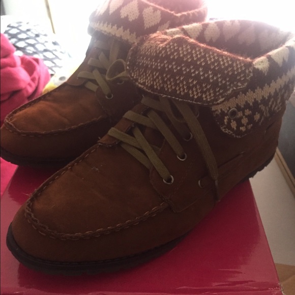Brown moccasins