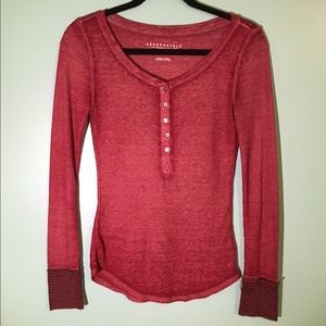 LONG SLEEVE MAROON SHIRT