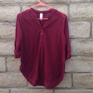 Burgundy blouse
