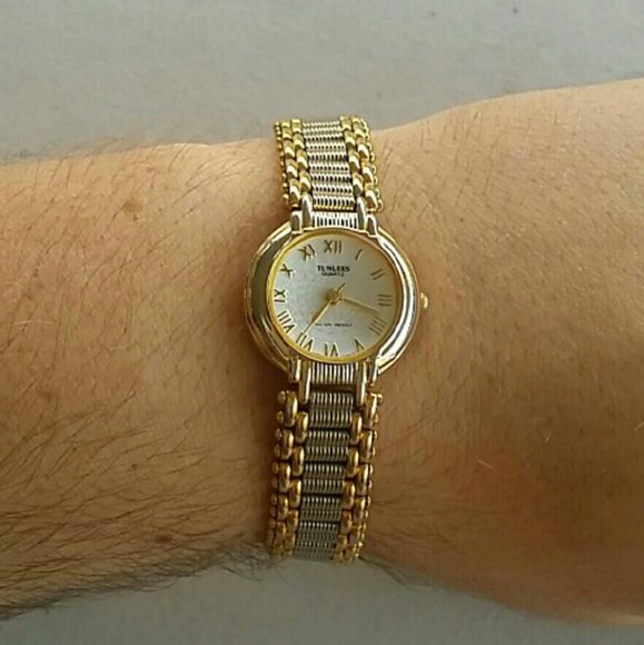 Vintage gold and silver watch from the 60s-70s