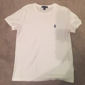 Plain white Ralph Lauren t-shirt.