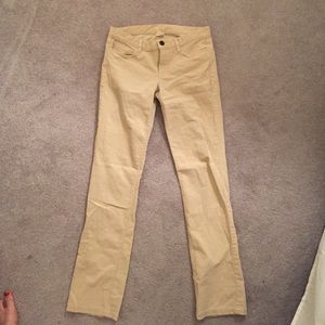 Sand colored J crew cords