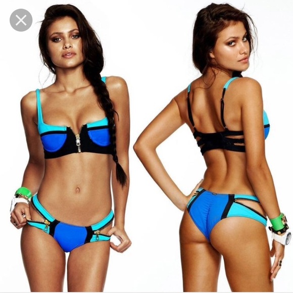 Pink n Aqua bathing suit - Picture 4 of 4