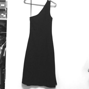 Calvin Klein Asymmetric little black dress