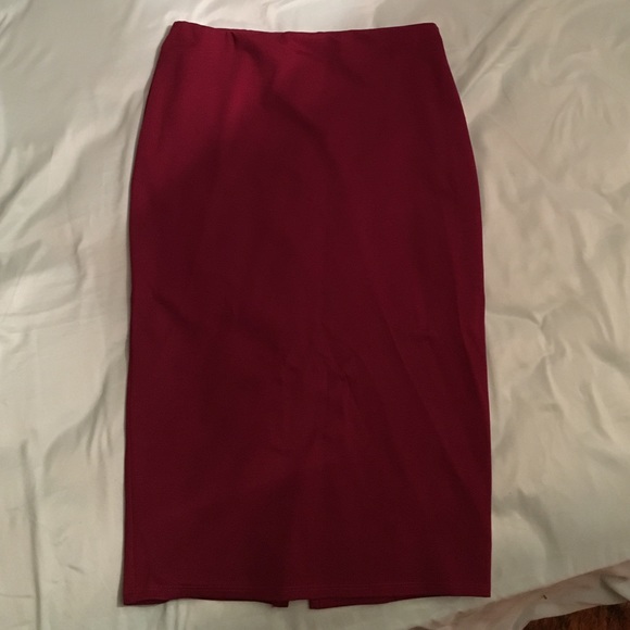 Pencil skirt maroon / burgundy