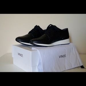 NIB! Vince Rayner Sneakers in Black Python Ⓜ️
