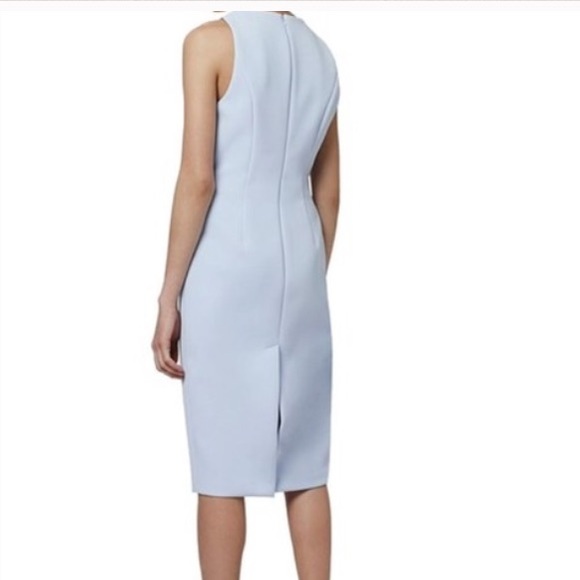 SOLD!! Topshop Midi light blue dress sz 8 - Picture 3 of 3