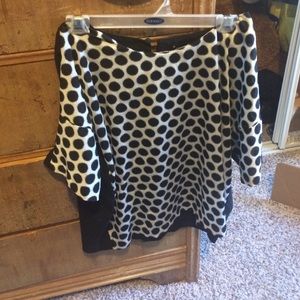 Black and white polka dot shirt