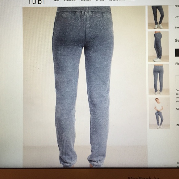 navy/grey sweat pants - Picture 3 of 4