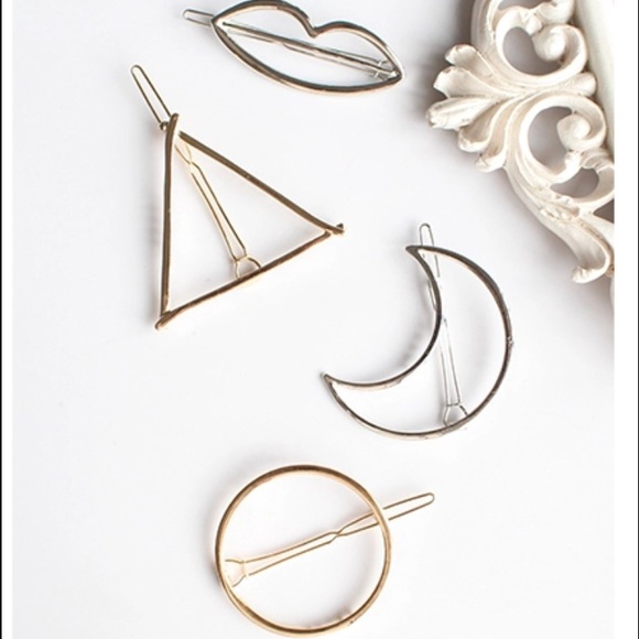 Geometric Hair Clips - Picture 4 of 6