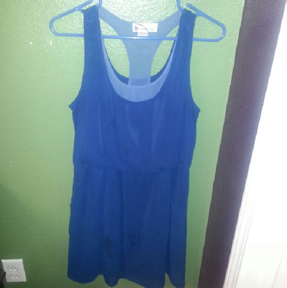 ❤️SEXY BLUE DRESS❤️ COLLECTION RACERBACK STYLE SUPER CUTE DRESS .