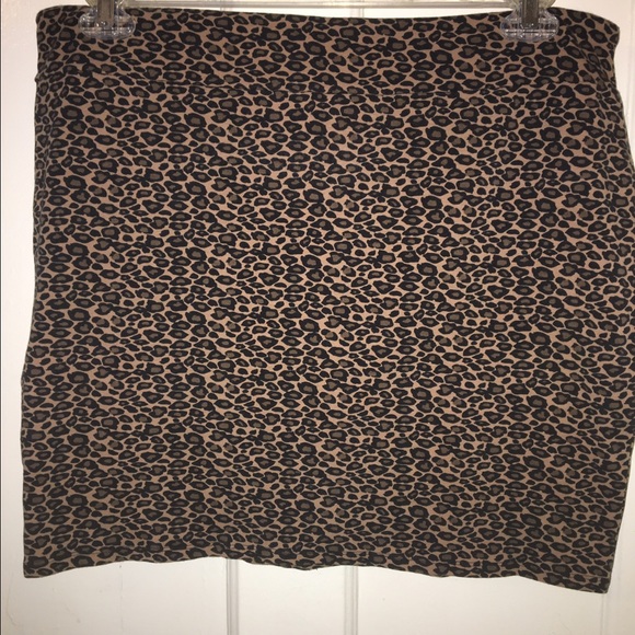 Leopard Print Skirt