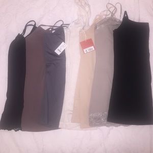 Assorted brand neutral colored tank top bundle