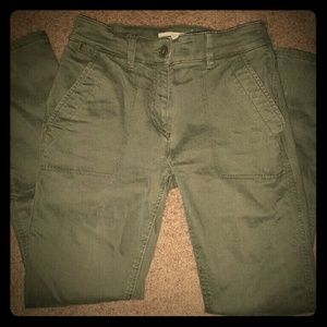 LOFT Green Skinny Pants