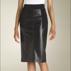 Diane Von Fursteneberg 'Adame' leather skirt