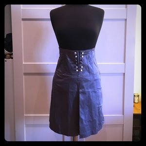 Satin high waisted skirt