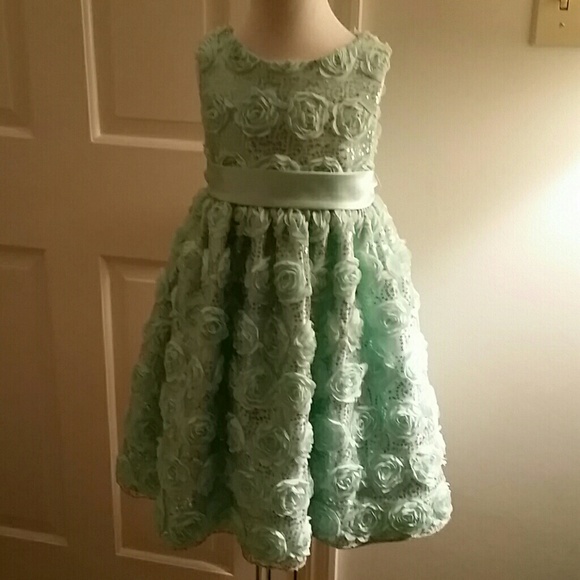 American Princess Other - American Princess girls teal dress, rose details
