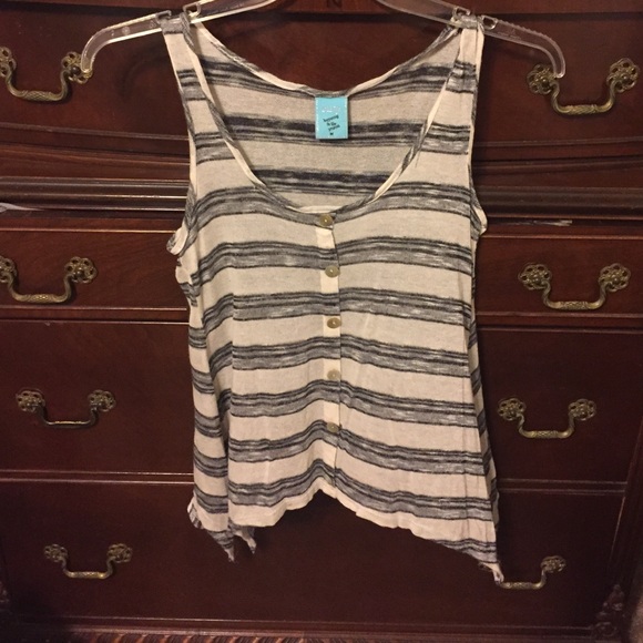 Stripe Crop Tank Top