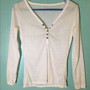 WHITE SHEER TOP (LARGE)