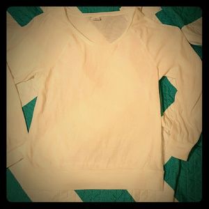 White PINK long sleeve shirt