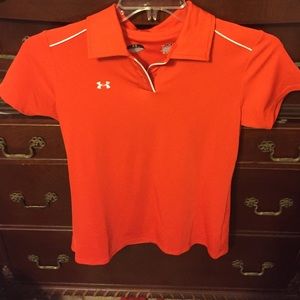 Under Armor Orange Polo