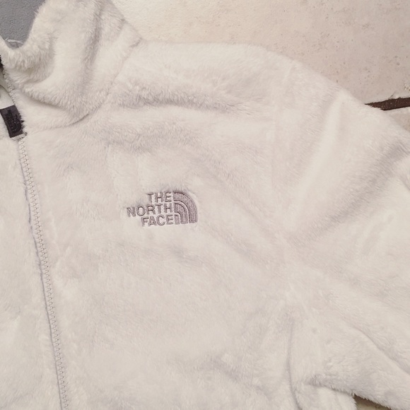 North Face White Fleece Sz. Small - full zip