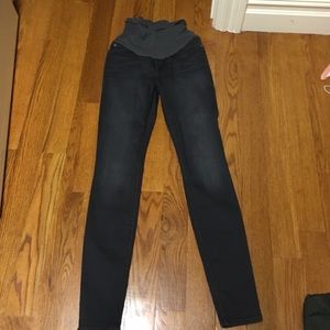 Charcoal gray maternity jeans