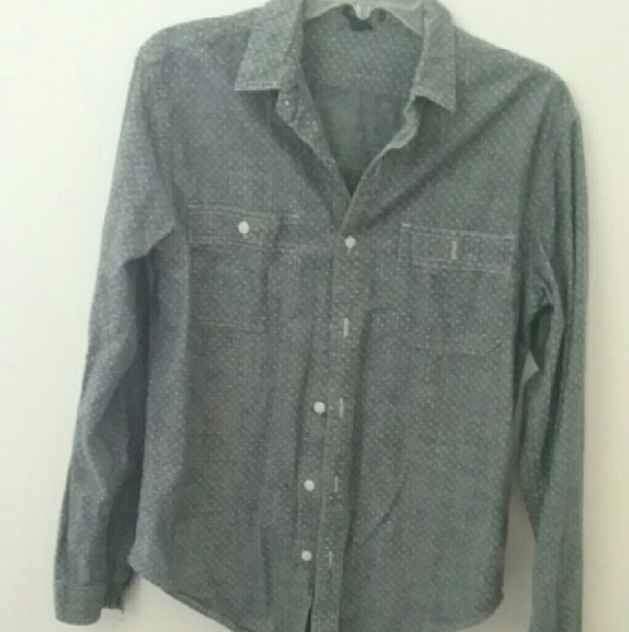 Oversized polka-dot Dot Chambray shirt