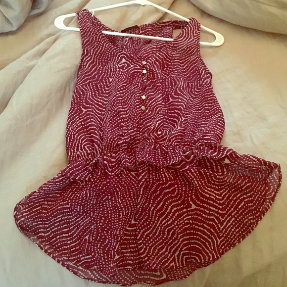 Women's maroon blouse