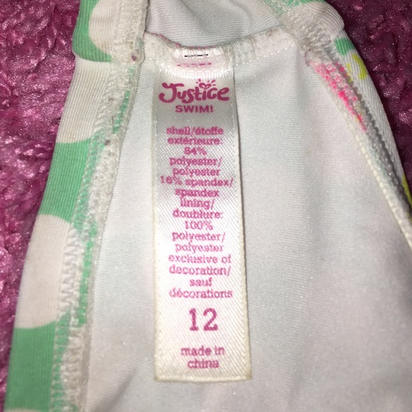 Justice swimsuit top-bottom not included