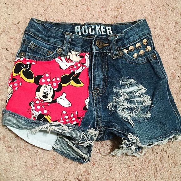 ❌SOLD❌ Handmade Minnie Shorts - Picture 1 of 1