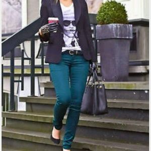 Blue Green Hudson Skinny Nico Jeans