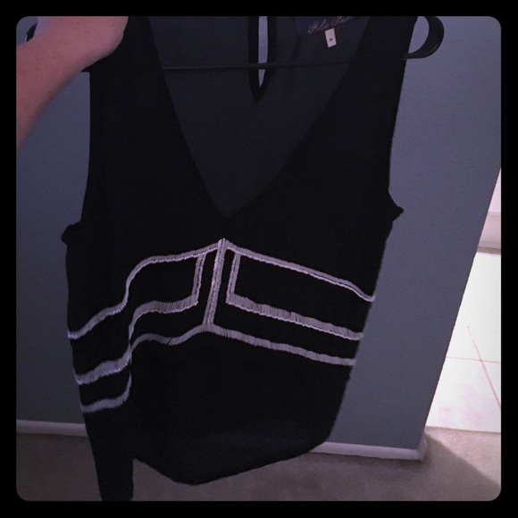 Black V Neck Blouse